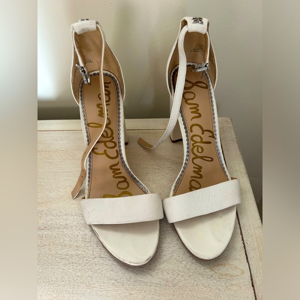 White Sam Edelman Pumps - worn - size 6!